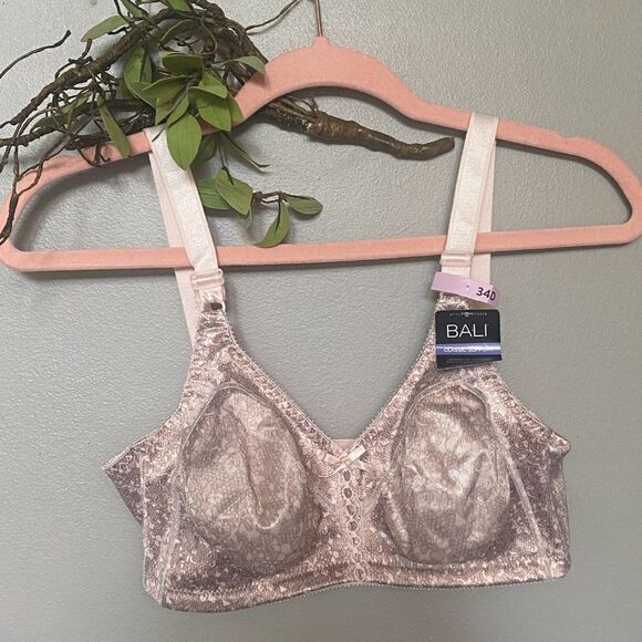 Bali Women's Double Support‎ Wire-Free Bra 34D NWT - Picture 3 of 8